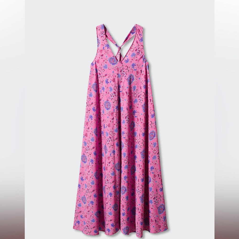 MNG V-Neck Floral Dress